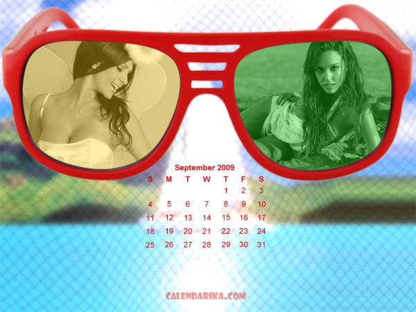 Calendar Wallpaper. Glasses