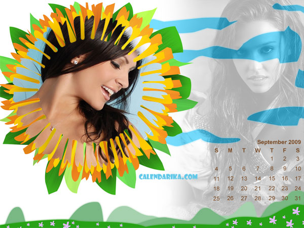 Calendar Wallpaper. Summer Theme
