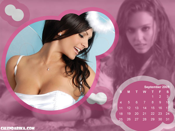 Calendar Wallpaper. Pink Spheres