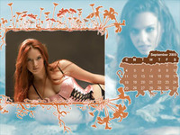 Calendar Brown Flowers